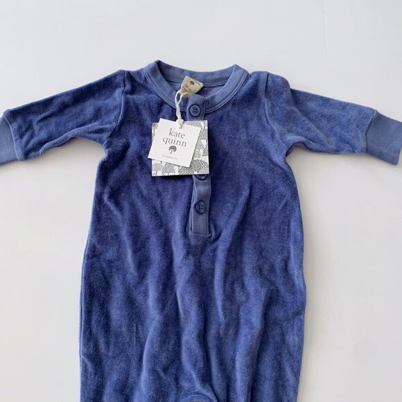 NWT Kate Quinn Organics Baby Velour Jumpsuit 3-6 months - Picture 2 of 5